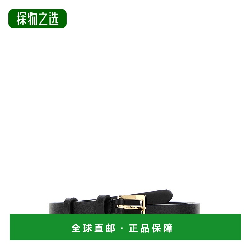 香港直邮Prada 普拉达 女士 轻微划痕 皮革 皮带 女款 黑色 1cm 1