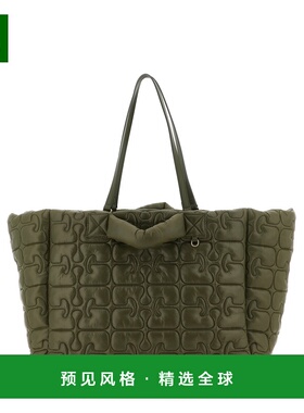 香港直邮GANNI 女士手提包 B2080003861 SS2026 绿色 'Quilted Re