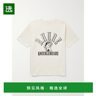 1h可退 香港直邮Rhude 男士 徽标印花棉针织T恤 RHFW25TT05012316