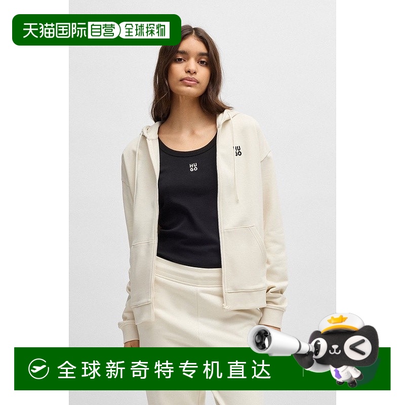 欧洲直邮HUGO BOSS雨果HUGO RED带有Revisited标志棉质羊毛拉链连