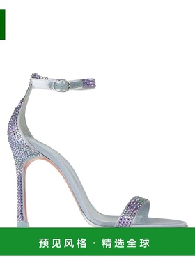 1h可退 香港直邮Amina Muaddi 女士 凉鞋 blue蓝色 舒适时尚