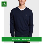 版 1h可退 型V领软毛衣 男士 Navtech系列经典 美国直邮 Nautica