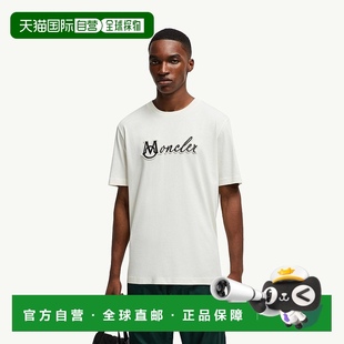 针织 刺绣学院风棉质T恤短袖 自营欧洲直邮Moncler 盟可睐