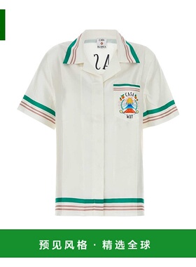 1h可退 香港直邮Casablanca 女士 白色缎面衬衫 WPF25SH20007CASA