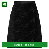 black黑色 1h可退 舒 女士 迷你半身裙 香港直邮Alberta Ferretti