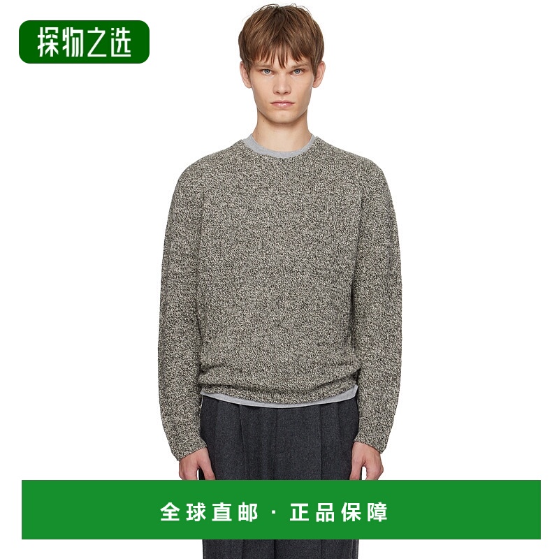 香港直邮AURALEE 男士 黑色 Airy Silk Wool Knit 毛衣 A25AP01JZ