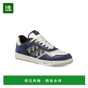 男士 迪奥 蓝色牛皮运动鞋 新款 1h可退 男鞋 欧洲直邮Dior