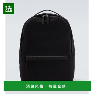 1h可退 香港直邮The Row 男士 Sisal 帆布双肩包 black黑色 舒适