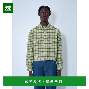 1h可退 香港直邮story mfg 男士 Tuesday 格纹夹克 SPF25JATUEHAL