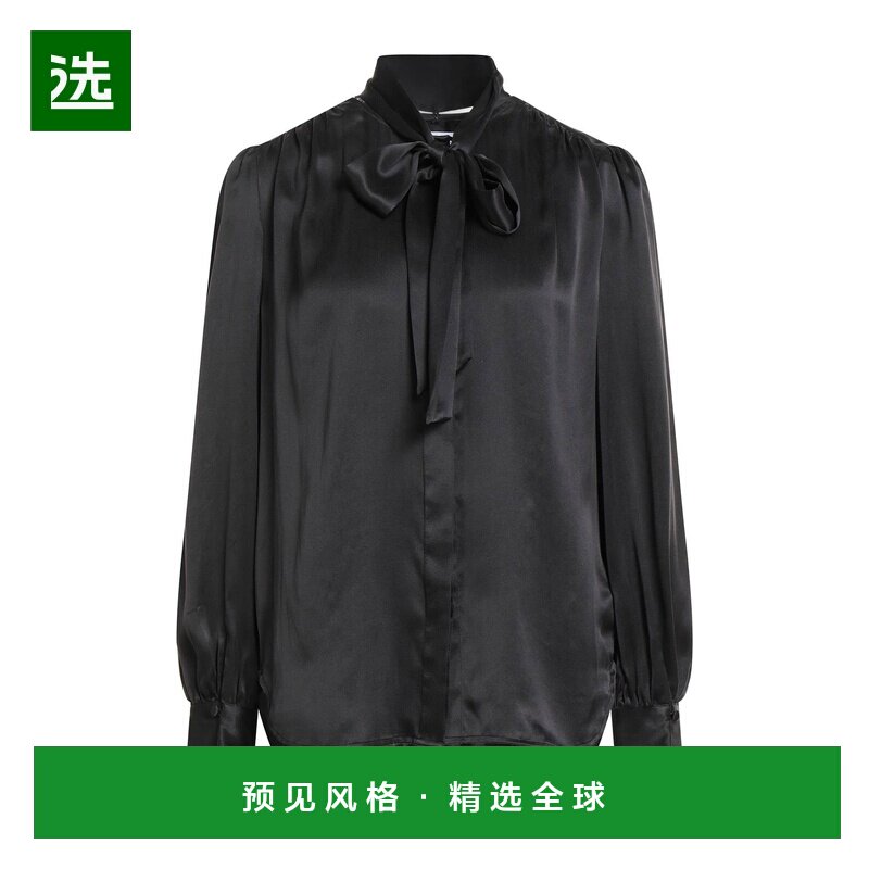 1h可退 香港直邮EQUIPMENT 女士 Blouses 纯色衬衫 black黑色 舒