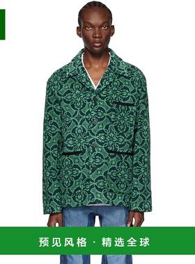1h可退 香港直邮Marine Serre 男士 绿色 Towels 夹克 J106SS23X