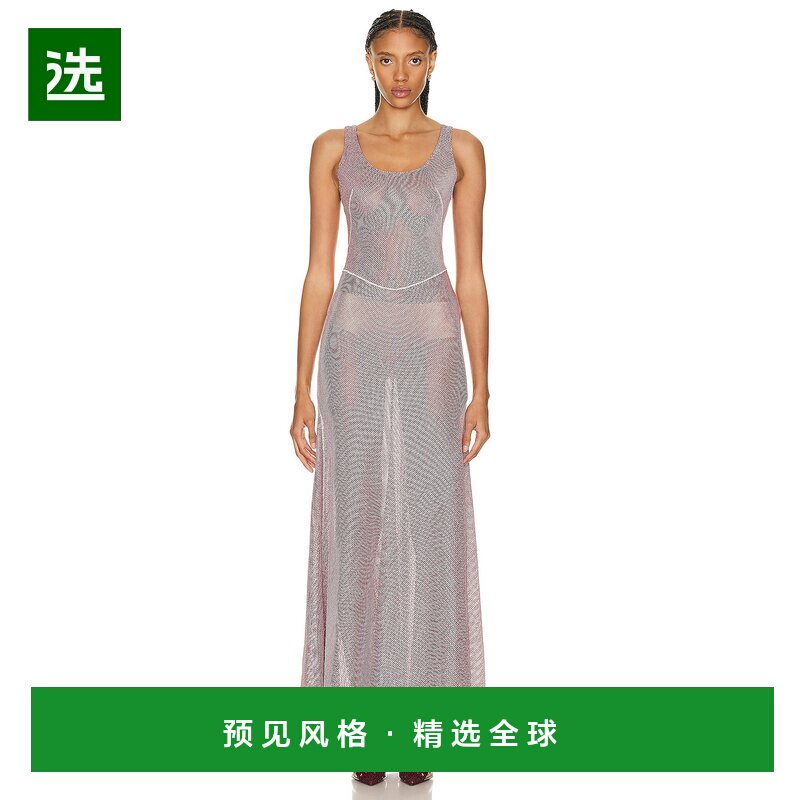 1h可退 香港直邮Alaïa 女士 网纱连衣裙 AA9R23273M762 舒适时尚