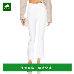 1h可退 香港直邮mother 女士 Hustler 及踝磨损牛仔裤 1117753