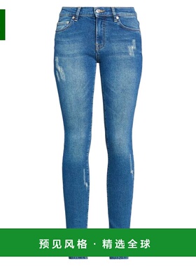 1h可退 香港直邮Iceberg 冰山 女士 牛仔长裤 blue蓝色 舒适时尚