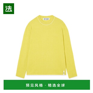 香港直邮SUNNEI 男士卫衣 RTWXKNW025 SS2026 黄色 Longsleeve Ro
