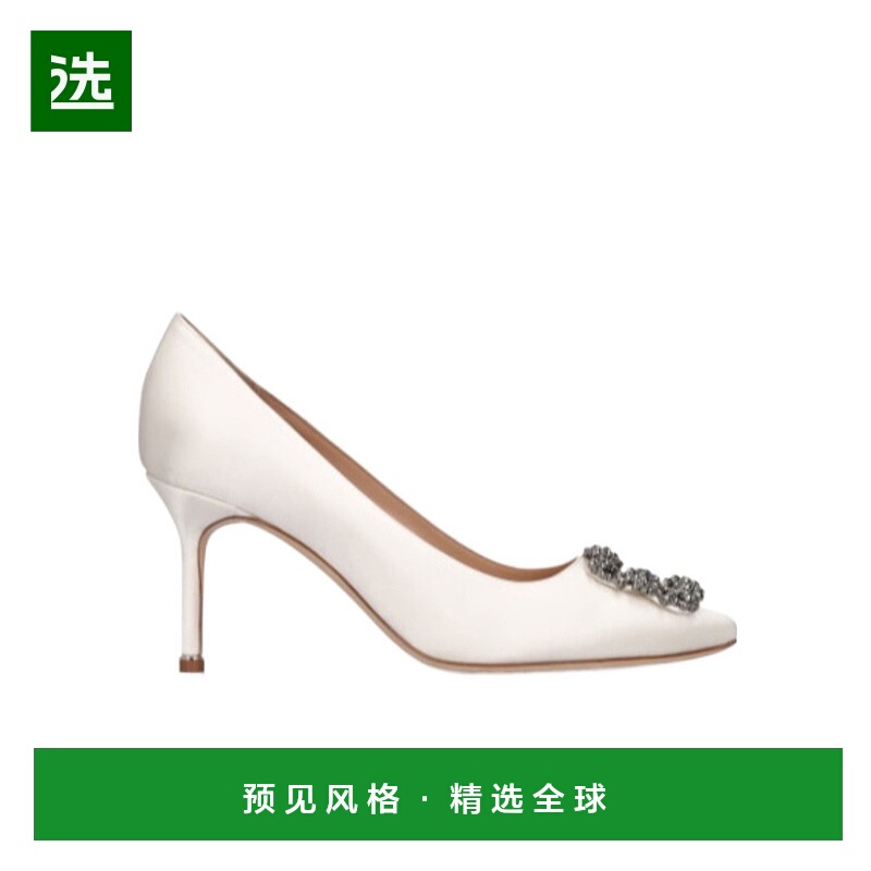 香港直邮Manolo Blahnik Hangisi绸缎高跟鞋 73I-0C4007