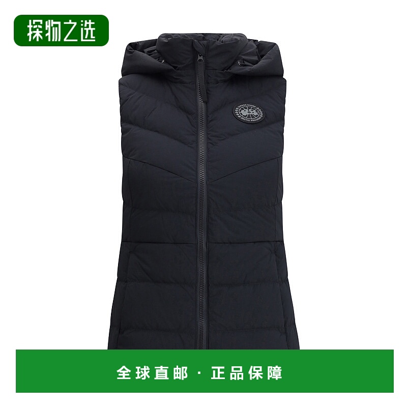 1h可退 香港直邮Canada Goose 加拿大鹅 女士 Clair 黑色标志带里