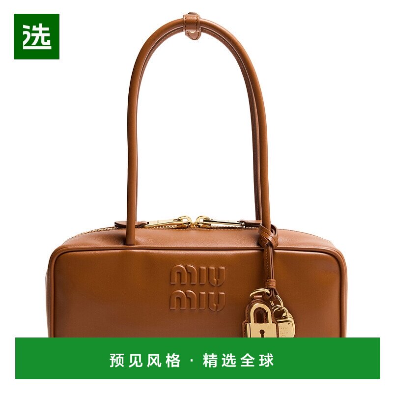 1h可退 香港直邮Miu Miu 大号徽标手提包 MIUW8ZT4
