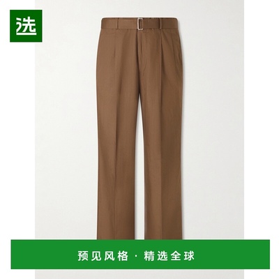 1h可退 香港直邮officine generale 男士 Evans 阔腿有机棉质府绸