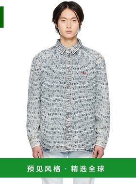 1h可退 香港直邮Diesel 迪赛 男士 蓝色 D-Simply-Over-Sp 牛仔夹