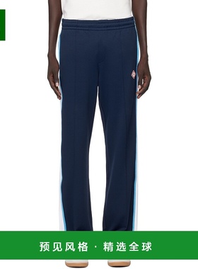 1h可退 香港直邮Casablanca 男士 海军蓝运动裤 MPF25JTR19201