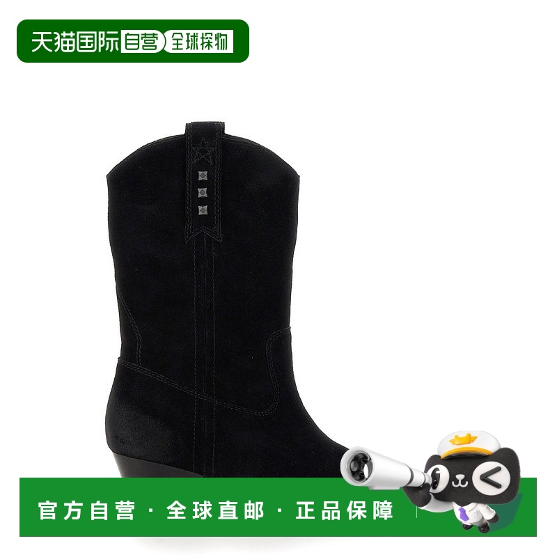 1h可退 欧洲直邮ASH 女士靴子 HOOPER02BABYSOFTBLACK短靴女靴
