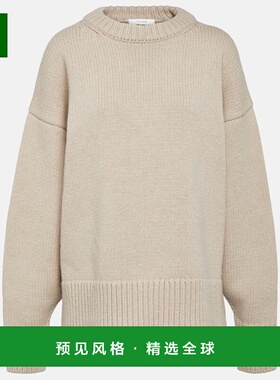 1h可退 香港直邮The Row 女士 Ophelia 羊毛羊绒毛衣 beige米色