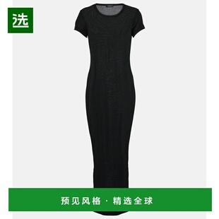 1h可退 香港直邮wardrobenyc 女士 棉质长款连衣裙 black黑色 舒