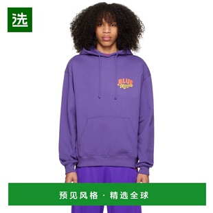 1h可退 香港直邮Bluemarble 男士 紫色 Flower Print 连帽衫 HO01