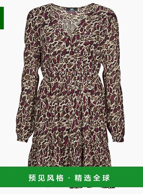 欧洲直邮Le Temps des Cerises 女士 IHABEL 短连衣裙 波尔多红