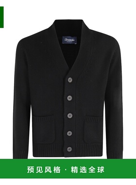 香港直邮DRUMOHR 男士夹克 D5M110L690 AW2025 黑色 长袖开衫毛衣