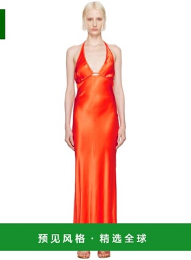 1h可退 【美国直邮】BEC BRIDGE 橙色 Zariah 长裙 女士连衣裙 24