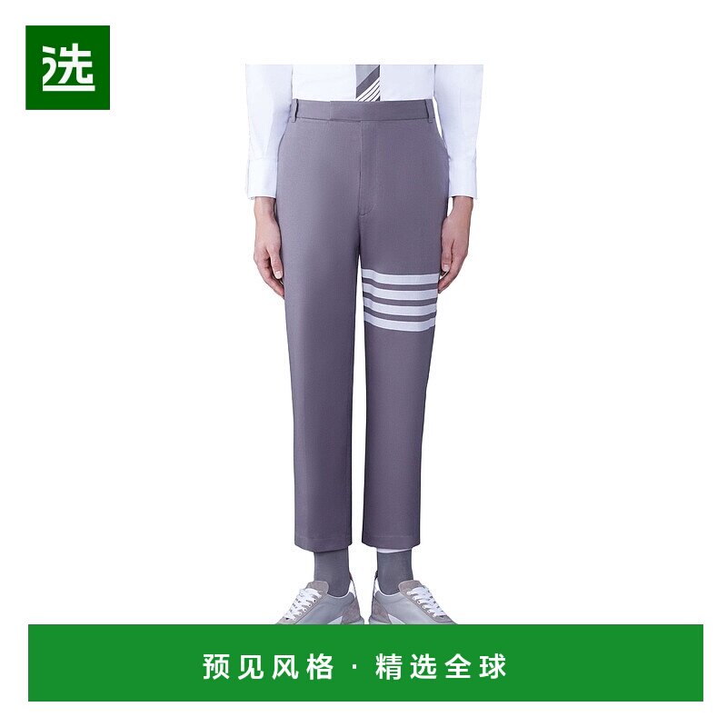 香港直邮Thom Browne 条纹细节休闲裤 MTU320U07890