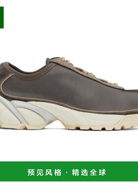 1h可退 【美国直邮】OUR LEGACY灰褐色Klove运动鞋 低帮拼接抛光