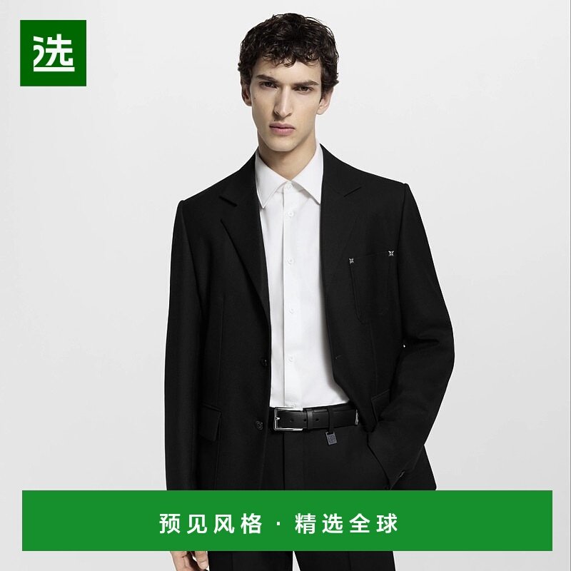 1h可退 欧洲直邮LV路易威登 男士黑色皮革腰带时尚小众高级感皮带