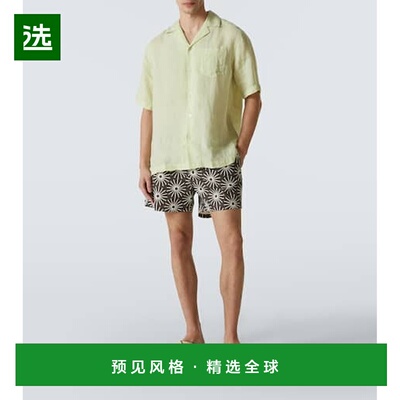 1h可退 香港直邮Frescobol Carioca 男士 Angelo 亚麻保龄球衬衫