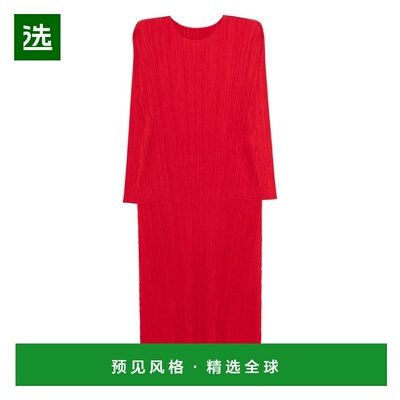 1h可退 香港直邮Pleats Please Issey Miyake 女士 Please 打褶红
