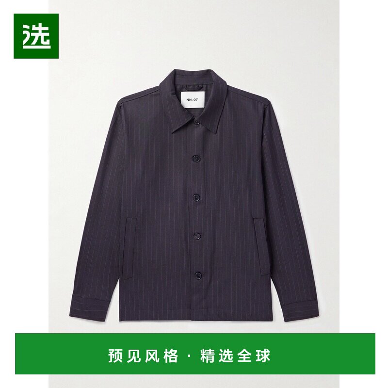 1h可退 美国直邮Nn07 男士 Zander 1088 细条纹再生梭织衬衫 2521