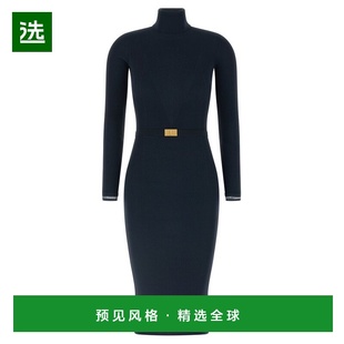 1h可退 香港直邮Elisabetta Franchi 女士 腰带罗纹针织连衣裙 AM