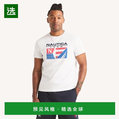 【美国直邮】nautica/诺帝卡 男士 上装T恤 支付后1h可退