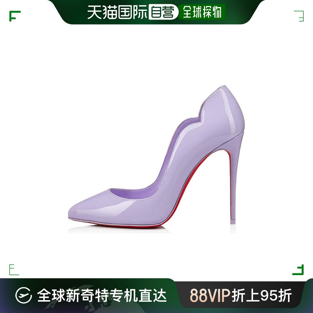 香港直邮Christian Louboutin logo尖头高跟鞋 3200645_