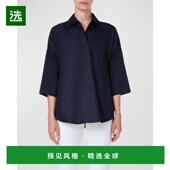 百搭 女士 美国直邮 1h可退 舒适 akris 时尚 休闲 衬衫 自然