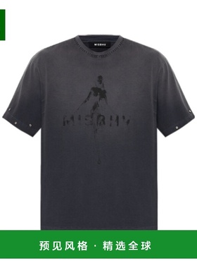 香港直邮MISBHV 男士T恤 251M101WASHEDBLACK AW2025 黑色