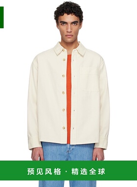 1h可退 香港直邮A.P.C. 男士 灰白色 Basile Brodée Poitrine 夹