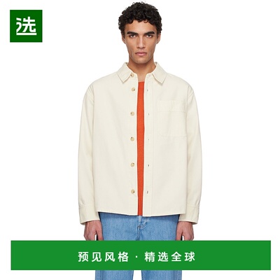 1h可退 香港直邮A.P.C. 男士 灰白色 Basile Brodée Poitrine 夹