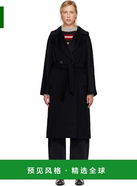 1h可退 香港直邮Weekend Max Mara 女士 黑色 Resina 大衣 252501