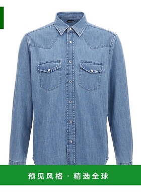 香港直邮Tom Ford 牛仔长袖衬衫男装 HDS001FMC239HB414