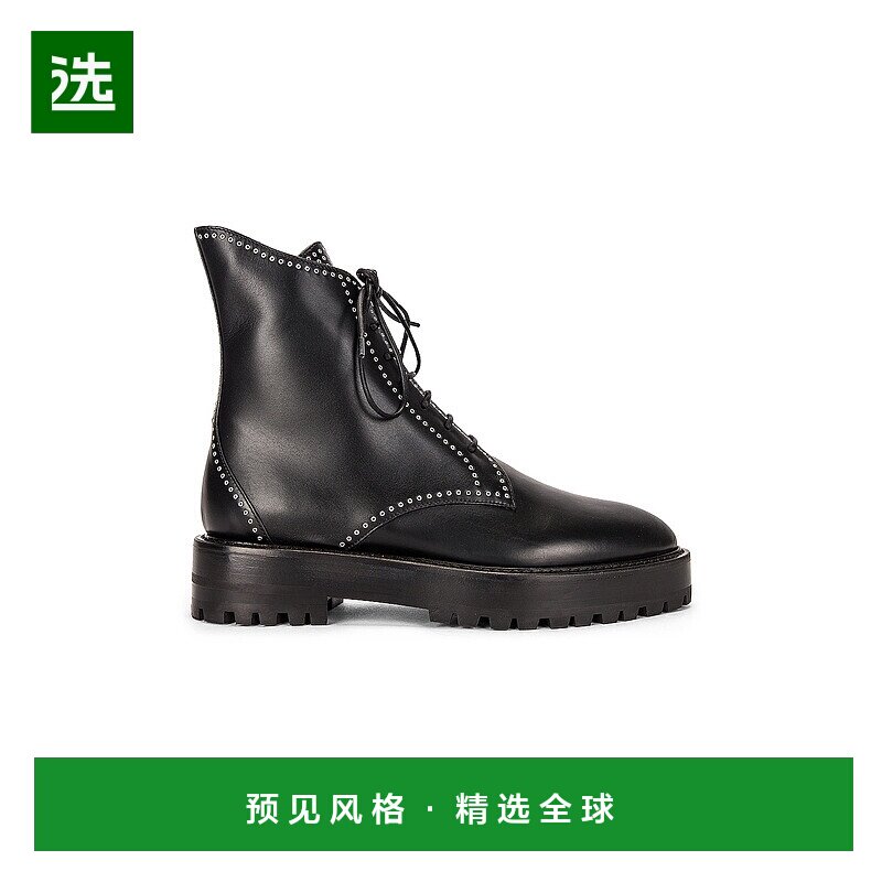 1h可退 香港直邮Alaïa 女士 Oeillets 皮质超细靴子 AA3B014CK008