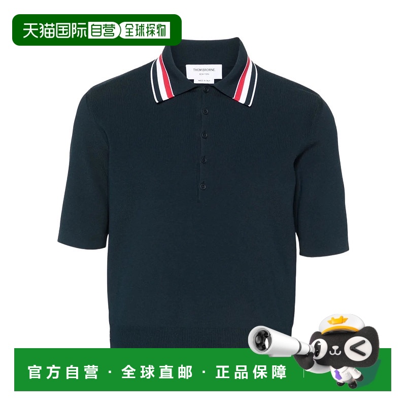 1h可退 香港直邮Thom Browne 汤姆·布朗 男士 短袖Polo衫 MKP136