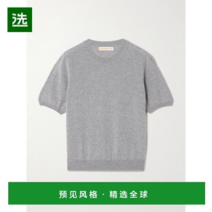 1h可退 香港直邮DAUGHTER 女士 Emer 短款羊绒棉混纺T恤 CH04633B